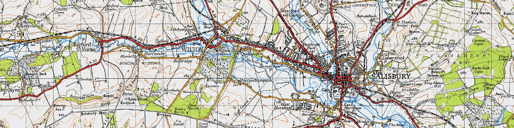 Old map of Quidhampton in 1940