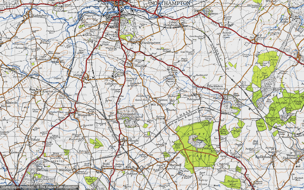 Old Map of Quinton, 1946 in 1946