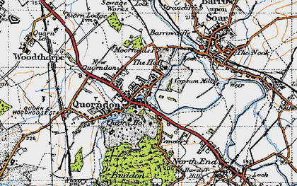 Old map of Quorn in 1946