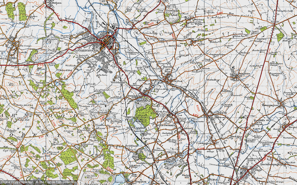 Old Map of Quorndon, 1946 in 1946