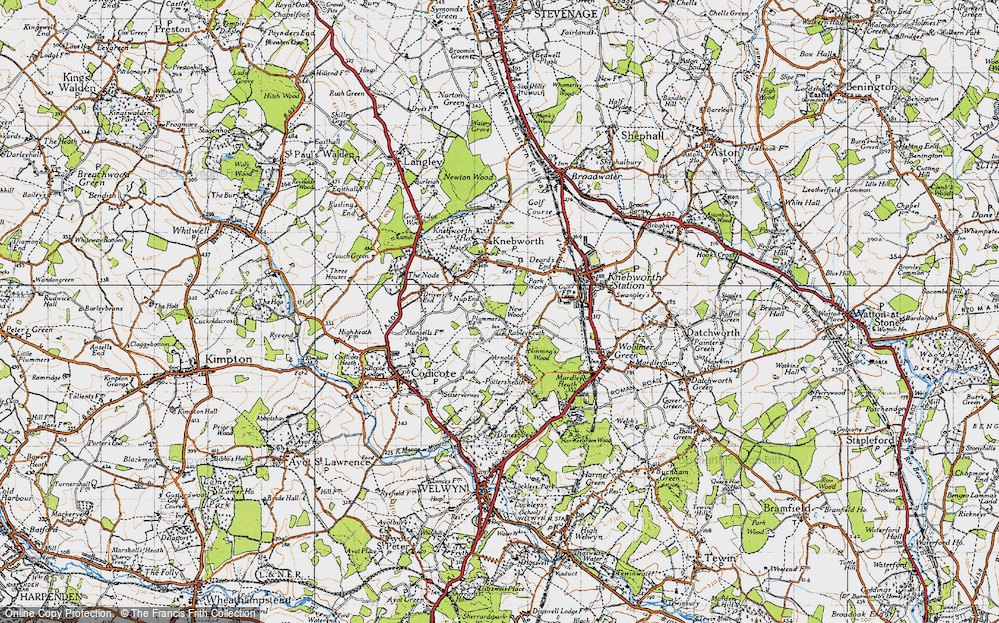 Old Map of Rableyheath, 1946 in 1946