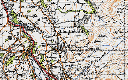 Old map of Rachub in 1947