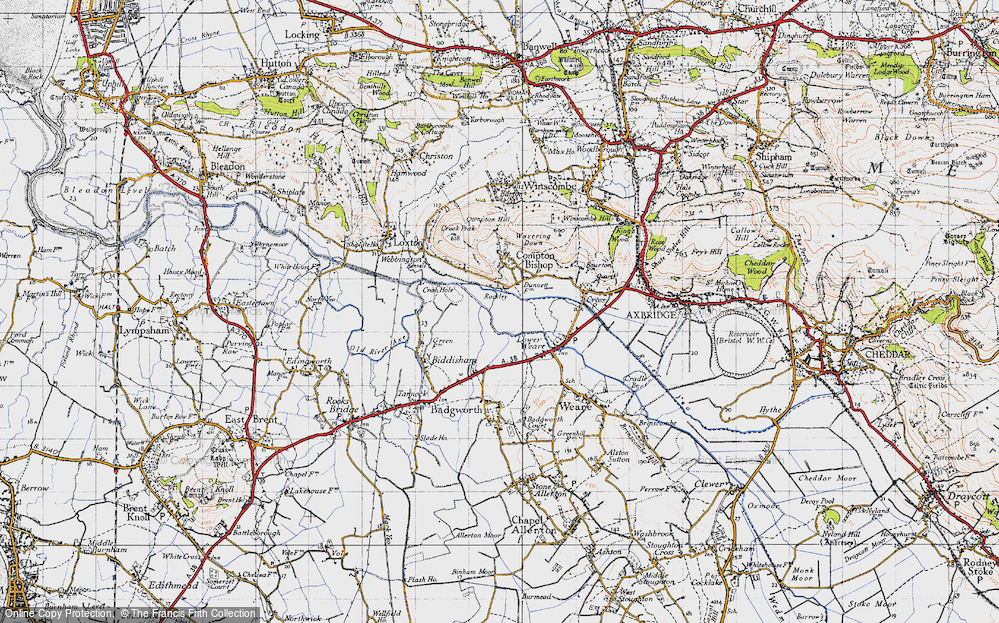 Old Map of Rackley, 1946 in 1946