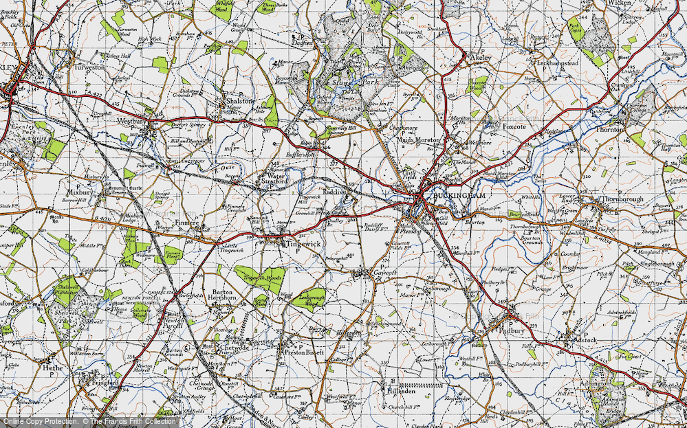 Old Map of Radclive, 1946 in 1946