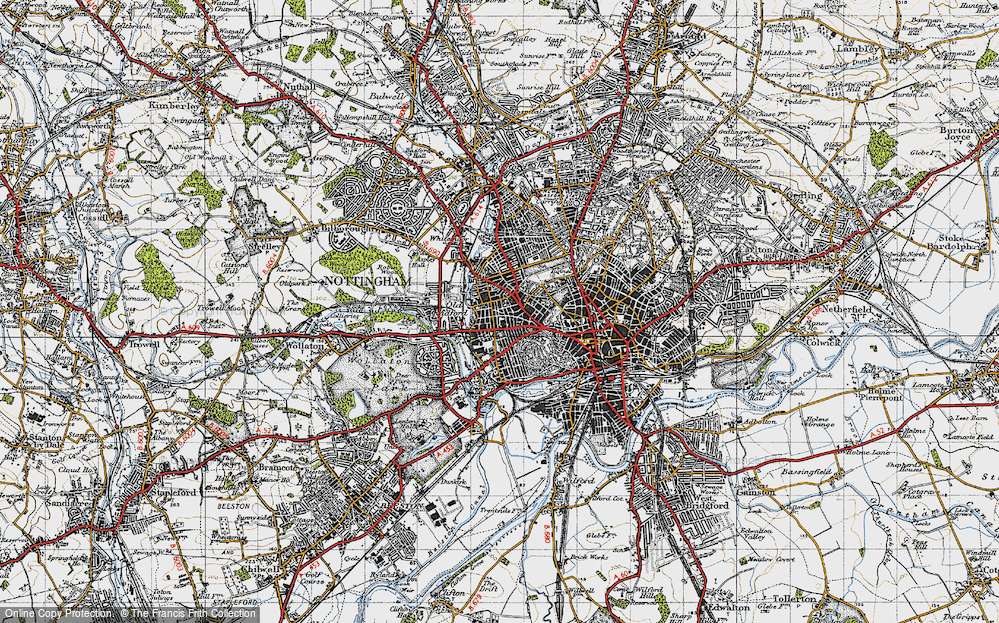 Old Map of Radford, 1946 in 1946