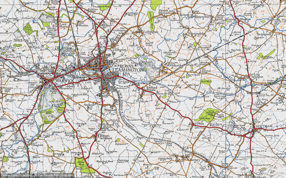 Historic Ordnance Survey Map of Radford Semele, 1946