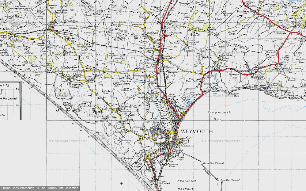 Old Map of Radipole, 1946 in 1946