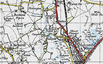 Old map of Radipole in 1946