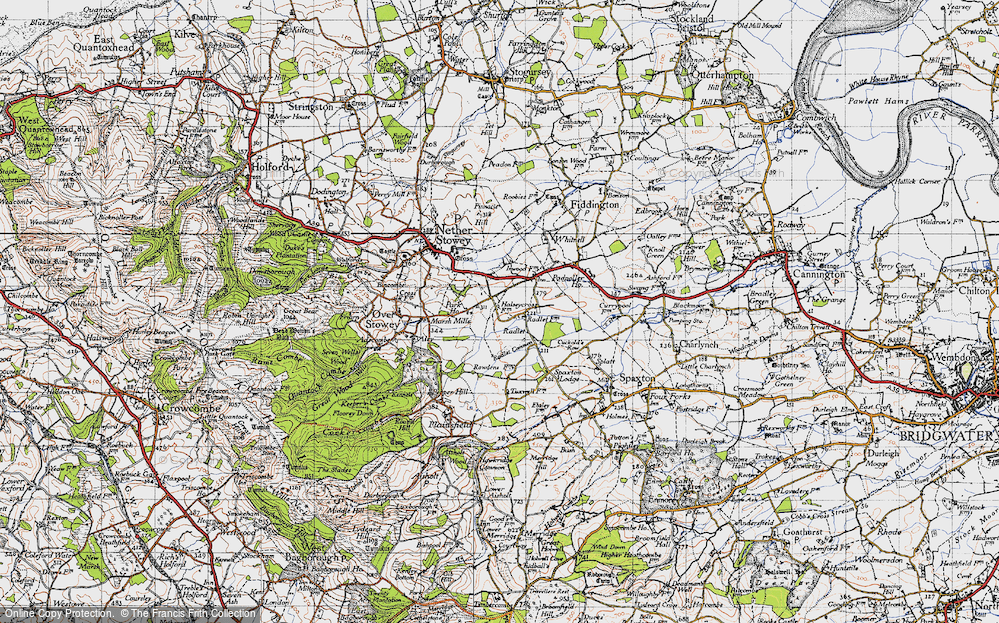 Old Map of Radlet, 1946 in 1946