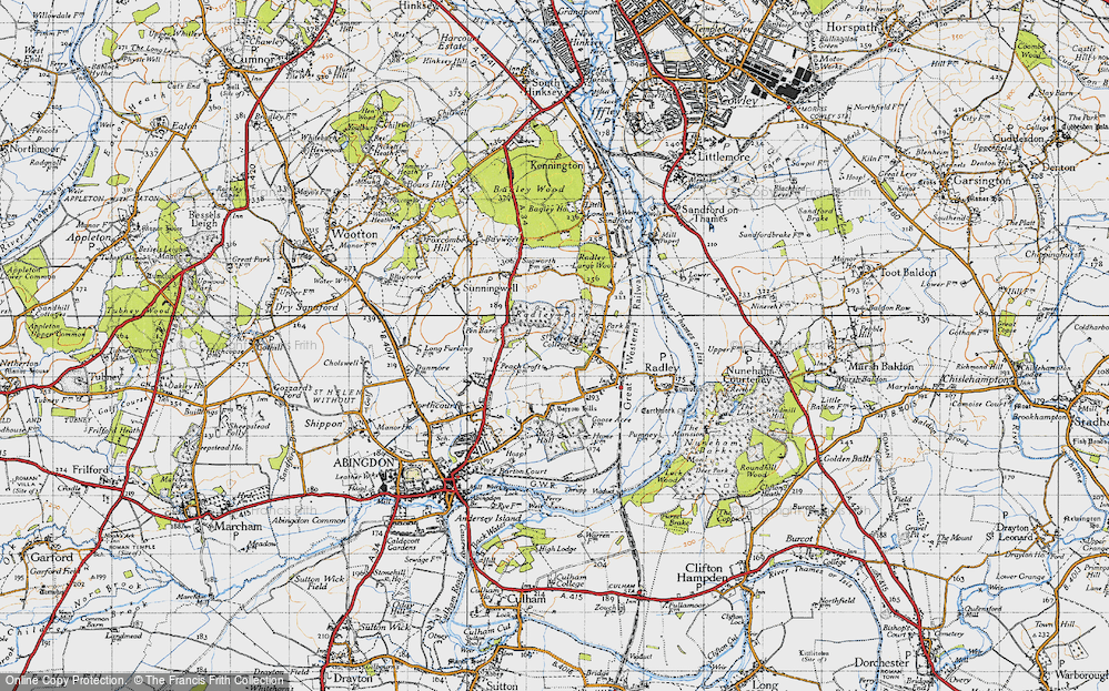 Old Map of Radley Park, 1947 in 1947
