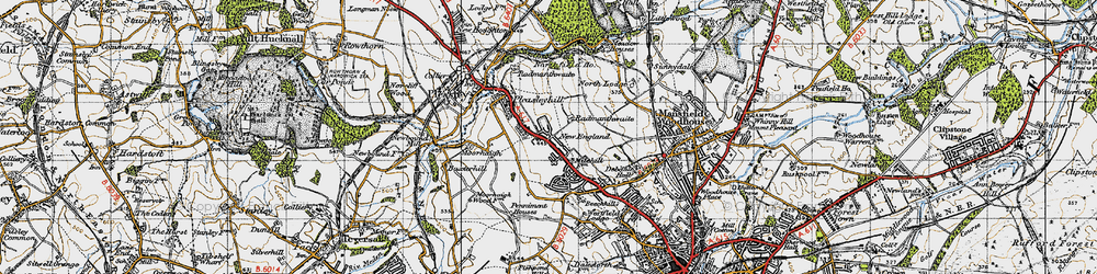 Old map of Radmanthwaite in 1947