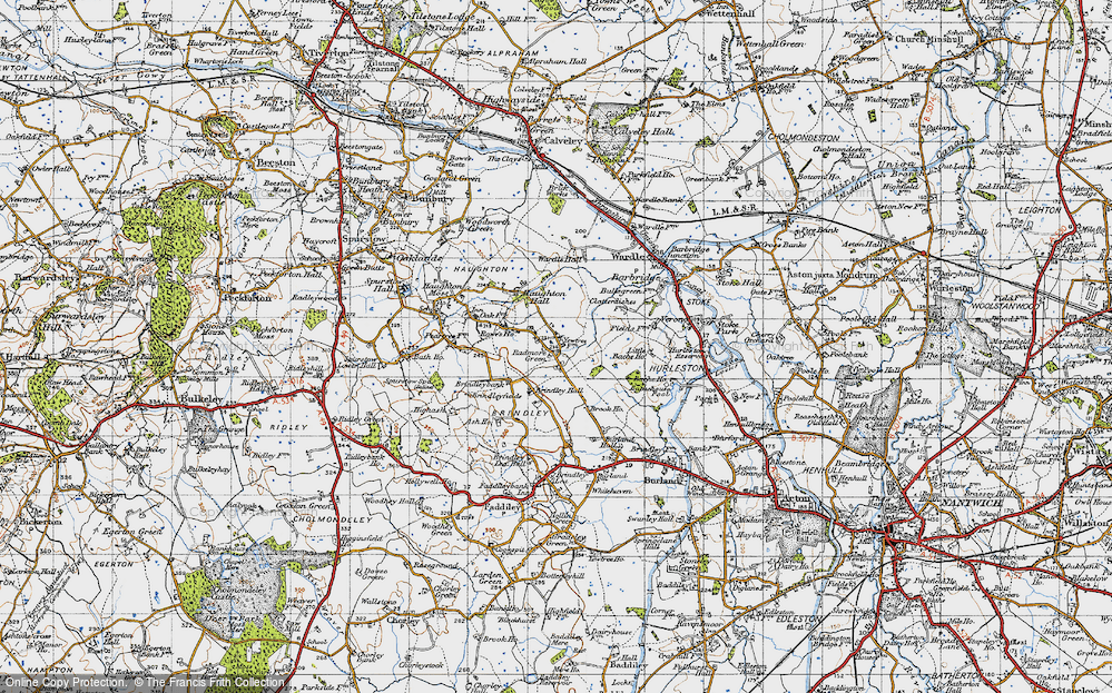 Old Map of Radmore Green, 1947 in 1947