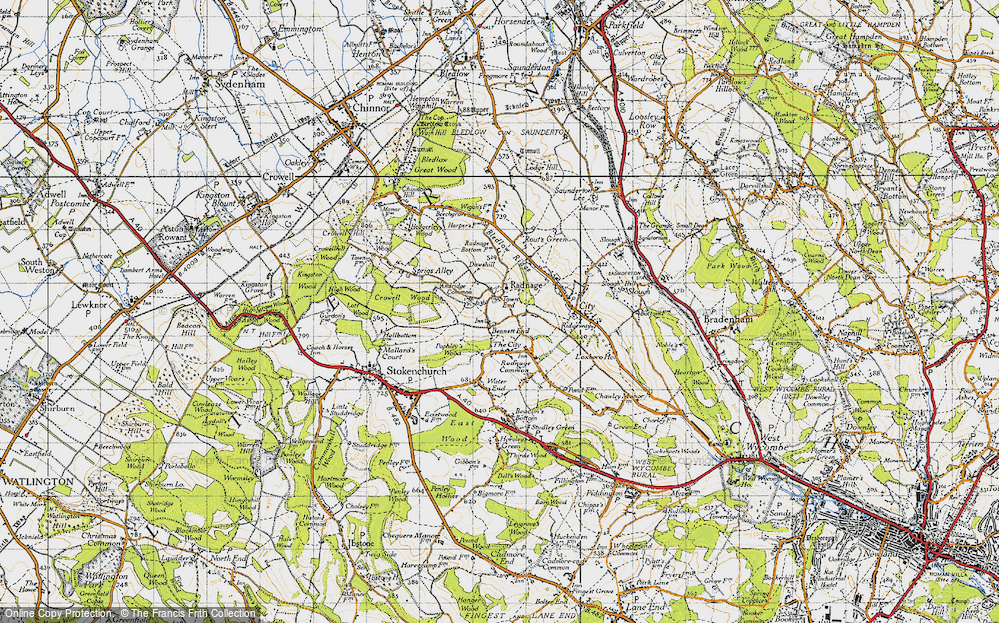 Old Map of Radnage, 1947 in 1947
