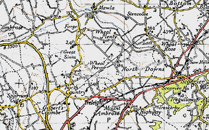 Old map of Radnor in 1946