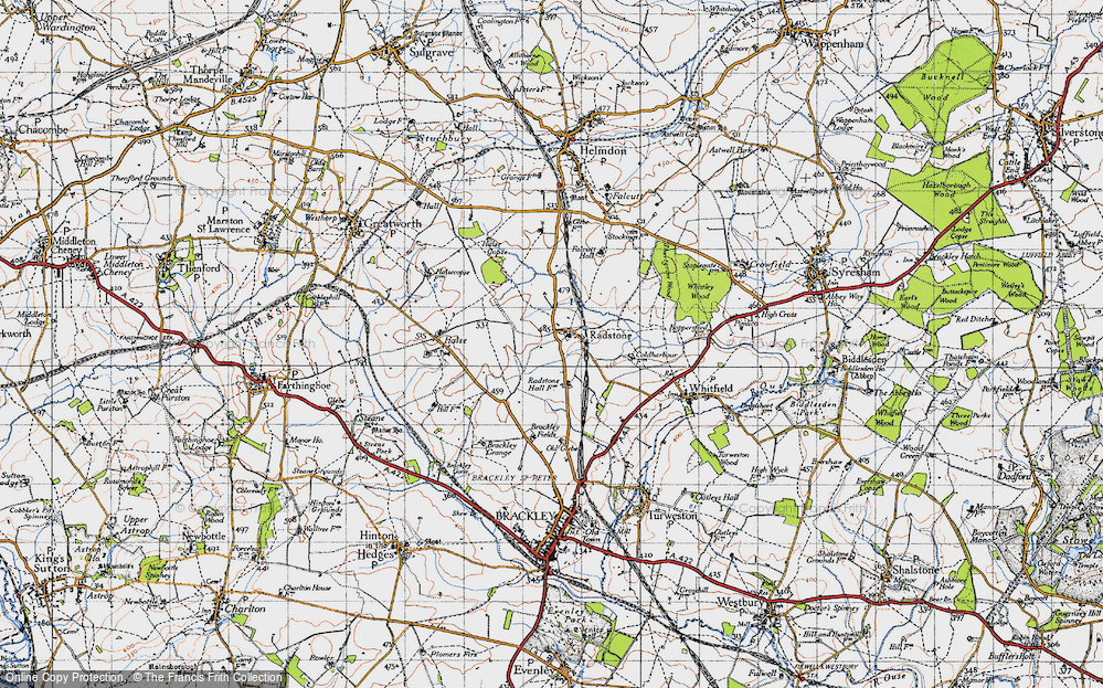 Old Map of Radstone, 1946 in 1946