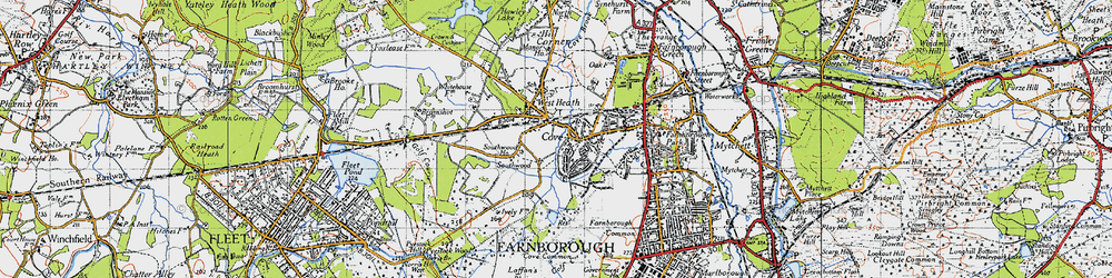 Old map of Rafborough in 1940