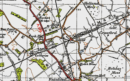 Old map of Rainford Junction in 1947