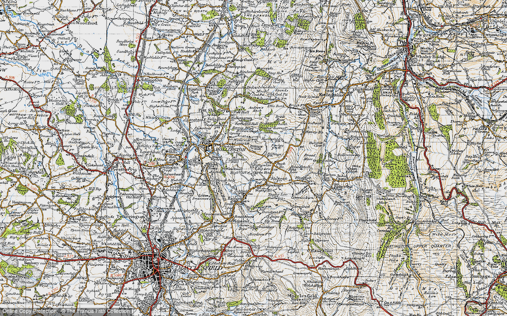 Old Map of Rainowlow, 1947 in 1947