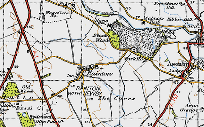 Old map of Rainton in 1947