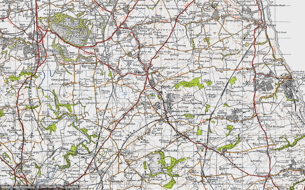 Old Map of Rainton Bridge, 1947 in 1947