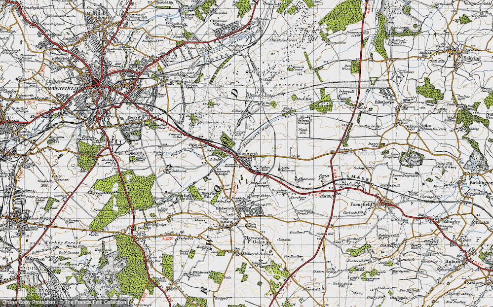 Old Map of Rainworth, 1947 in 1947