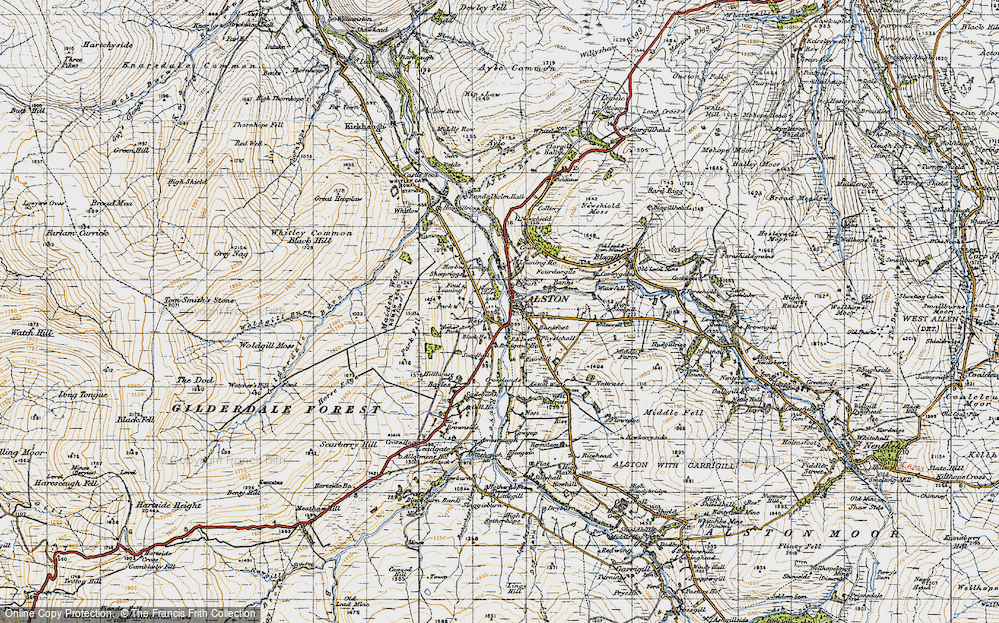Old Map of Raise, 1947 in 1947