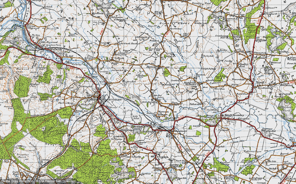 Old Map of Rake End, 1946 in 1946