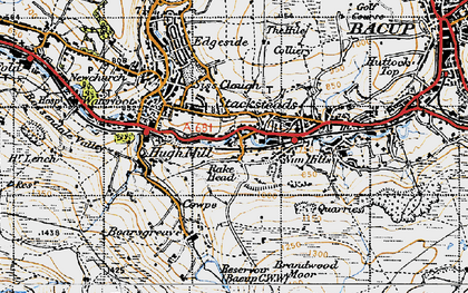 Old map of Rake Head in 1947