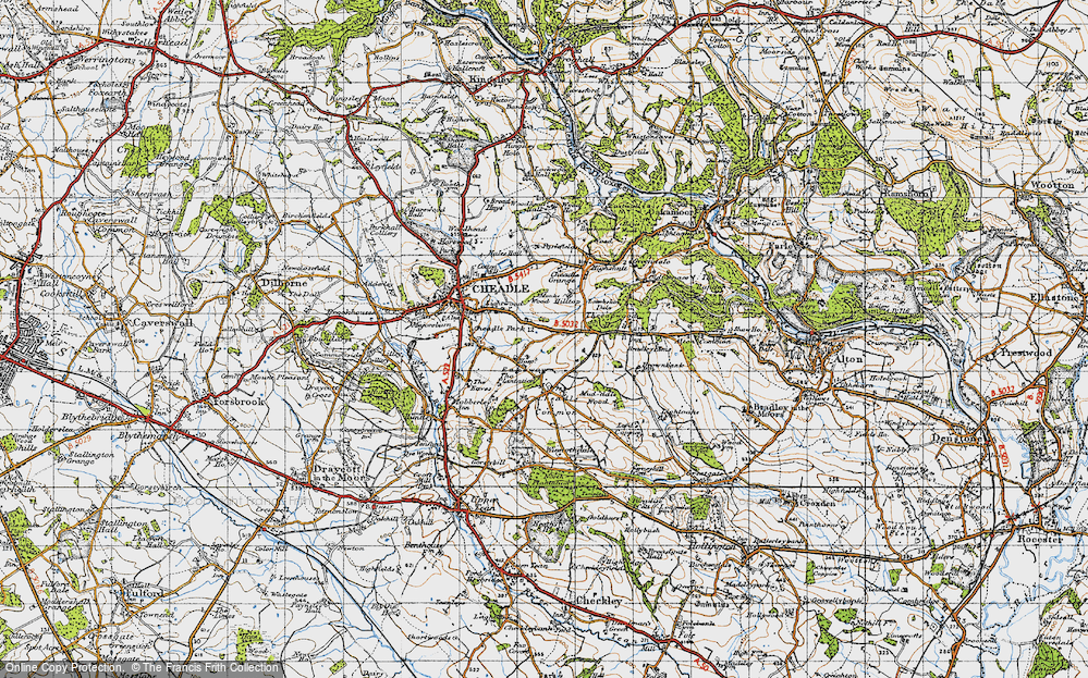 Old Map of Rakeway, 1946 in 1946