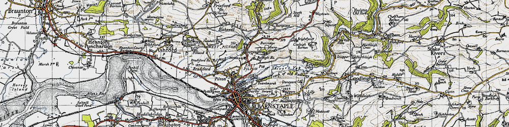 Old map of Westaway in 1946