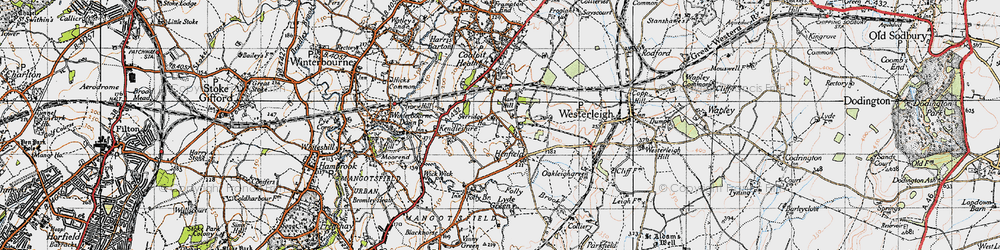 Old map of Ram Hill in 1946