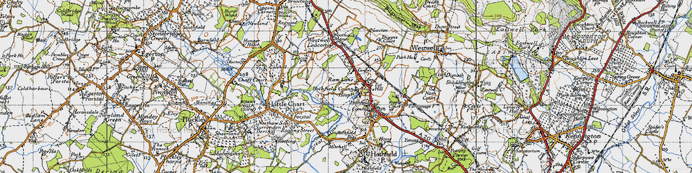 Old map of Ram Lane in 1940