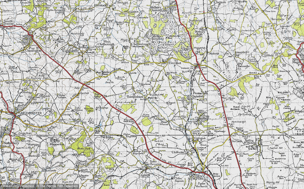 Old Map of Rampisham, 1945 in 1945