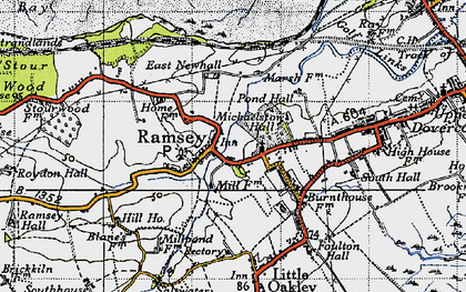 Old map of Ramsey in 1946
