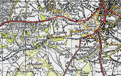 Old map of Ramslye in 1946