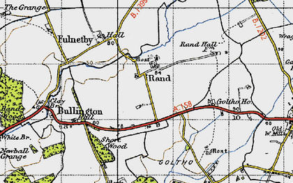 Old map of Rand in 1946