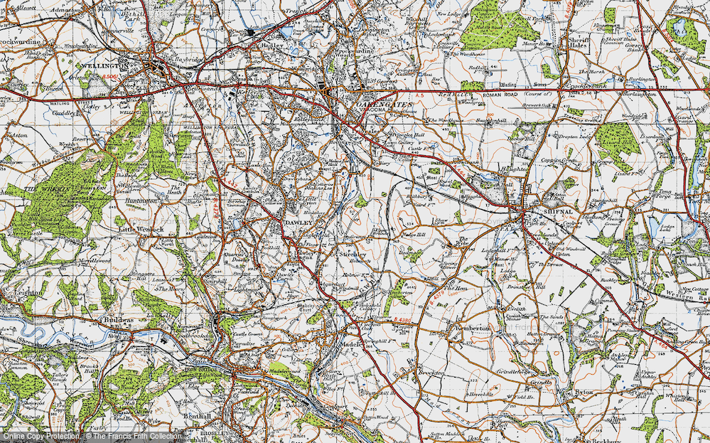 Old Map of Randlay, 1946 in 1946