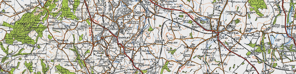 Old map of Randlay in 1946