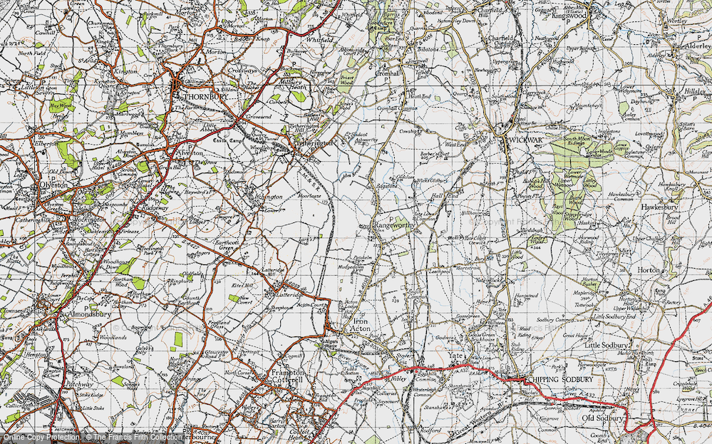 Old Map of Rangeworthy, 1946 in 1946