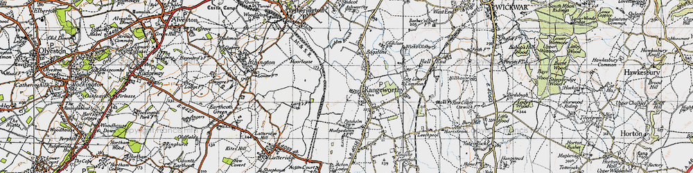 Old map of Rangeworthy in 1946