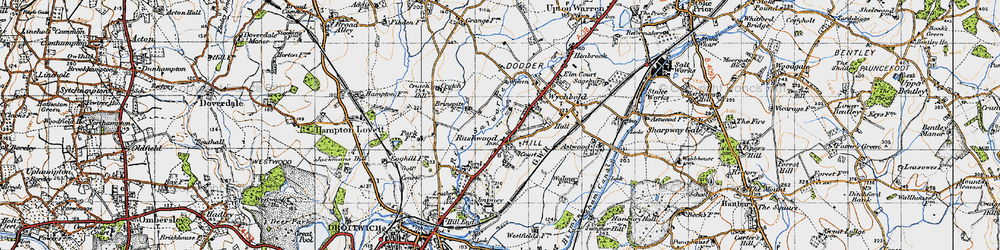 Old map of Rashwood in 1947