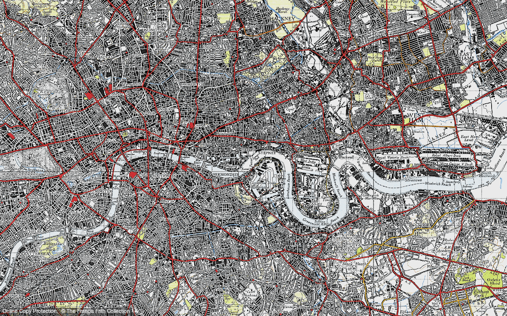 Old Map of Ratcliff, 1946 in 1946