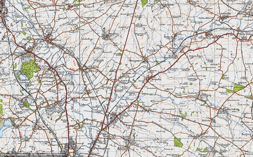 Old Maps of Ratcliffe on the Wreake, Leicestershire