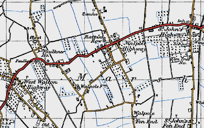 Old map of Ratten Row in 1946