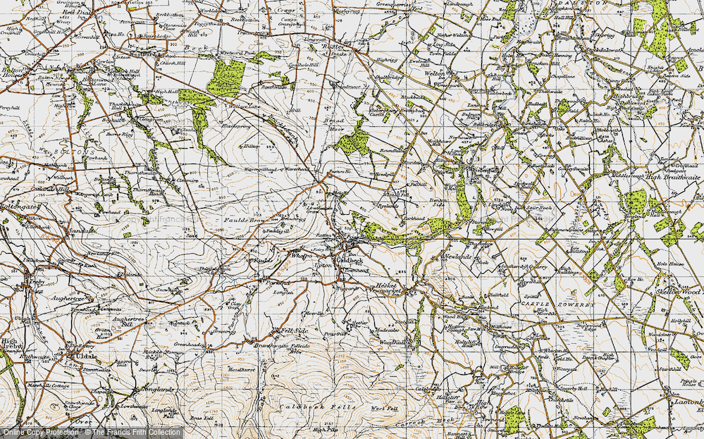 Old Map of Ratten Row, 1947 in 1947