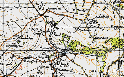 Old map of Ratten Row in 1947