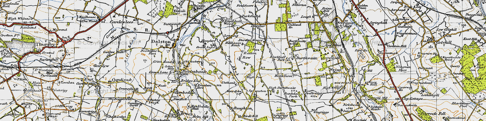 Old map of Ratten Row in 1947