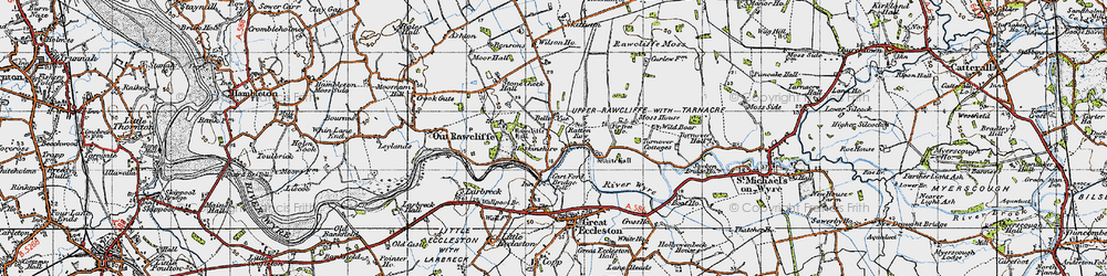 Old map of Ratten Row in 1947