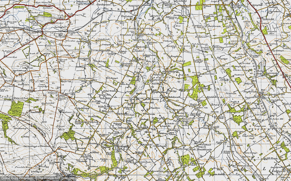 Old Map of Historic Map covering Breconhill in 1947