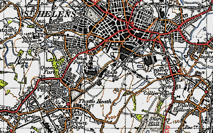 Old map of Ravenhead in 1947